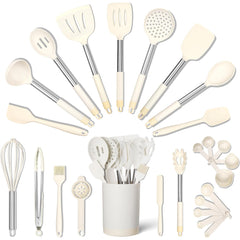 Premium Silicone Kitchen Tool Set - 26 Pieces
