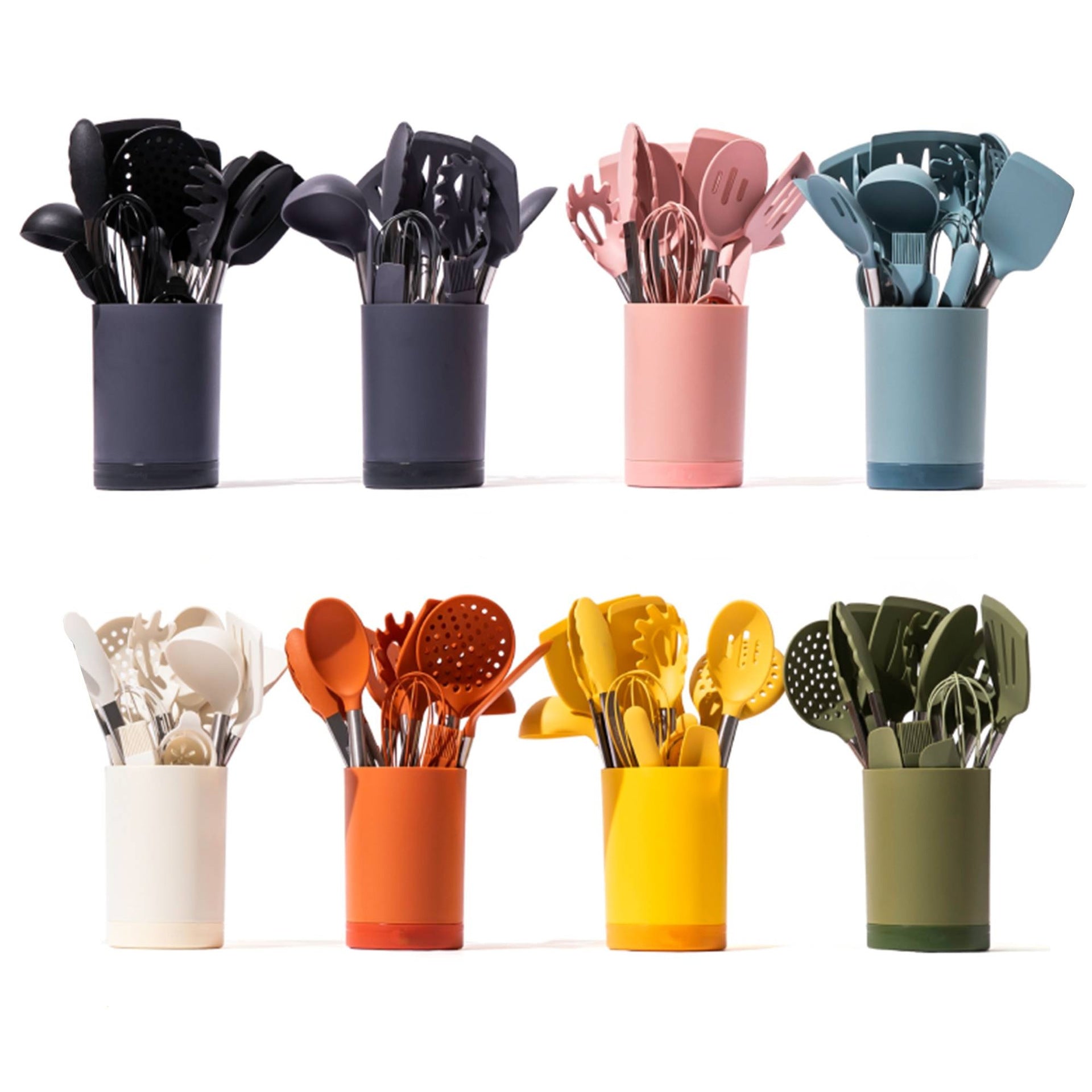 Premium Silicone Kitchen Tool Set - 26 Pieces