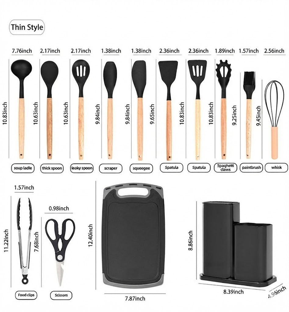 Premium Kitchen Starter Set - 19 Pieces