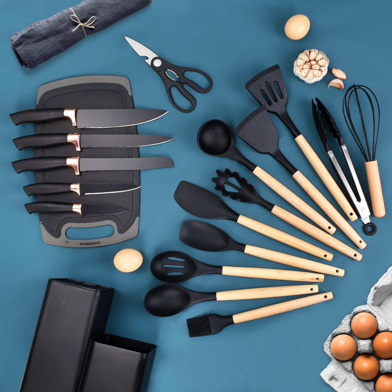 Premium Kitchen Starter Set - 19 Pieces