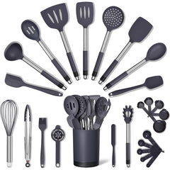 Premium Silicone Kitchen Tool Set - 26 Pieces