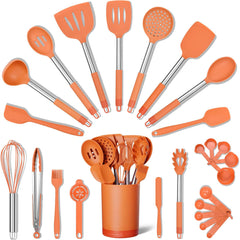 Premium Silicone Kitchen Tool Set - 26 Pieces